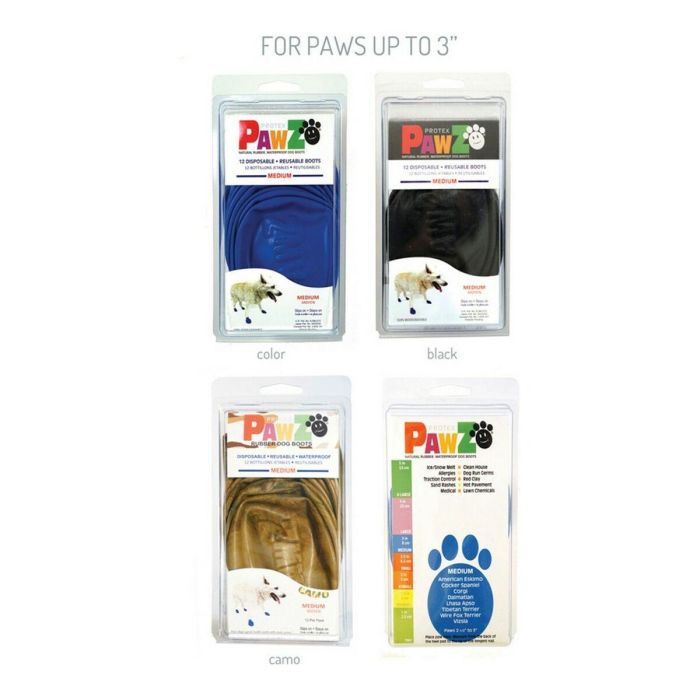 Pawz Botas Para Perro Verde XL 12Botas 5 Pawz Botas Para Perro Verde XL 12Botas 5