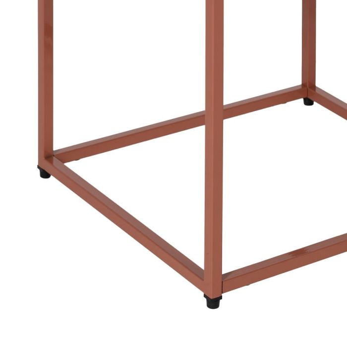 Mesita Terracota Acero 43 X 41 X 50 cm