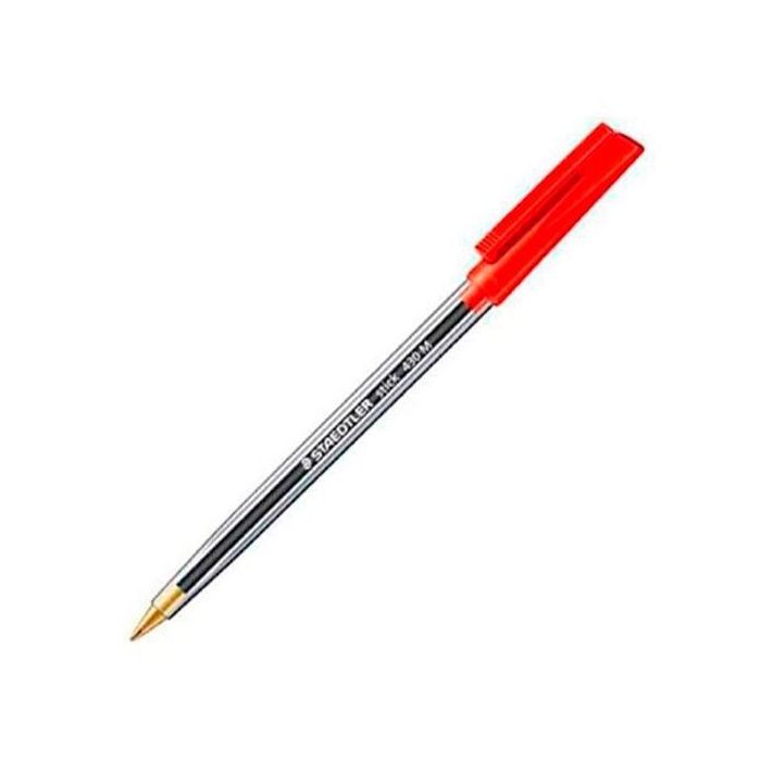 Staedtler Bolígrafo Stick 430 Rojo - Caja de 50 Unidades (50 Unidades)