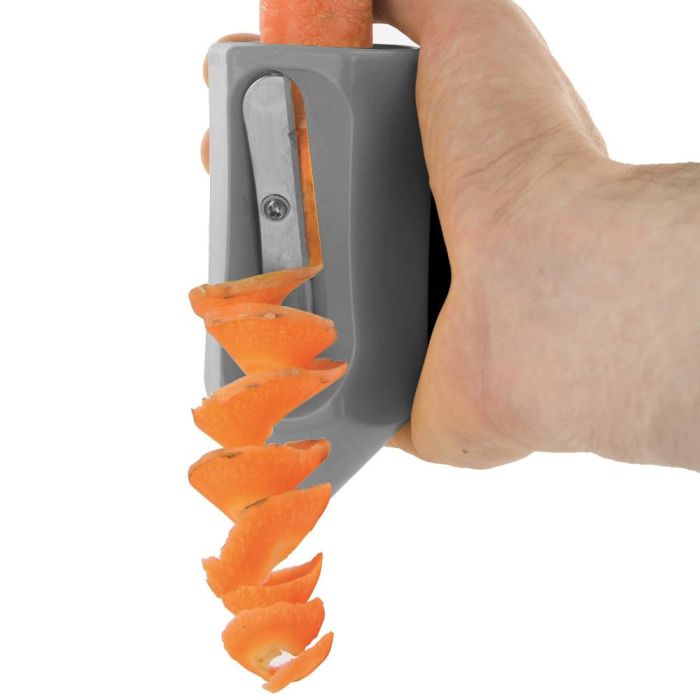 Cook Concept Cortador Sacapuntas Altura 11 cm para Zanahorias y Pepinos con Hoja de Acero Inoxidable 3