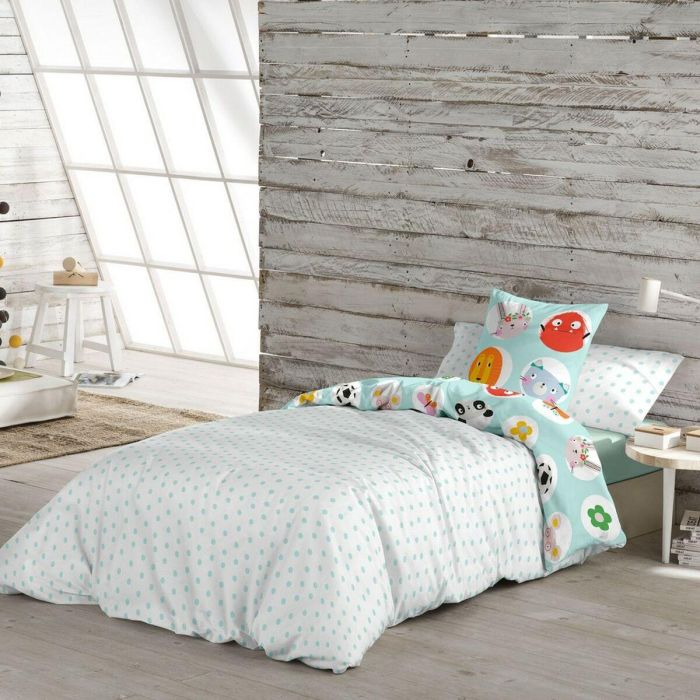 Funda Nórdica Lemon Ribbon Points Cama de 80/90 150 x 220 cm Reversible 3 Funda Nórdica Lemon Ribbon Points Cama de 80/90 150 x 220 cm Reversible 3