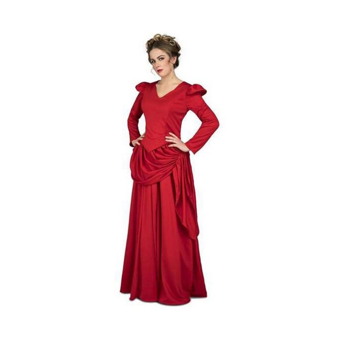 Disfraz dama roja del oeste ml (vestido y enagua) 3 Disfraz dama roja del oeste ml (vestido y enagua) 3