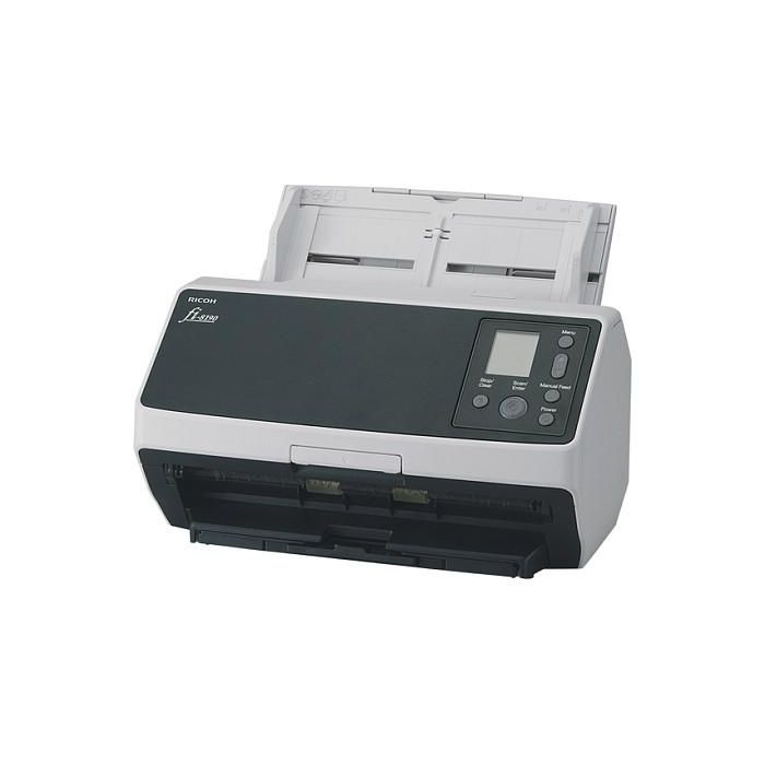 Ricoh fi-8190 Escáner Documentos - 90 ppm, Escaneo Dúplex, ADF + Alimentación Manual, Gris/Negro