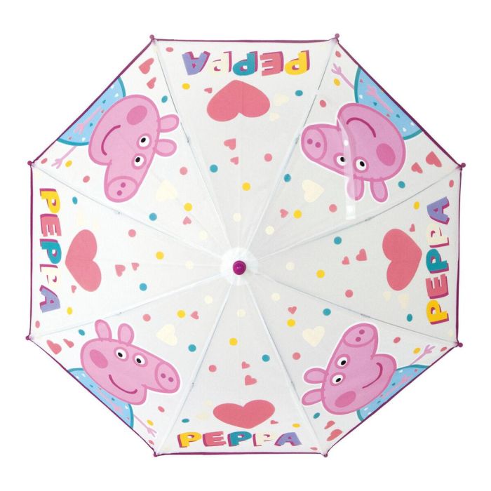 Paraguas manual 46 cm rosa oscuro peppa pig "having fun" 46xcm 1 Paraguas manual 46 cm rosa oscuro peppa pig "having fun" 46xcm 1