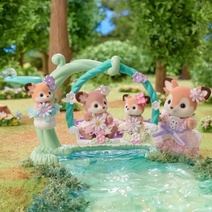 Sylvanian Families 5801 Bebés Ciervo en el Columpio - Set de Juego para Niños 2