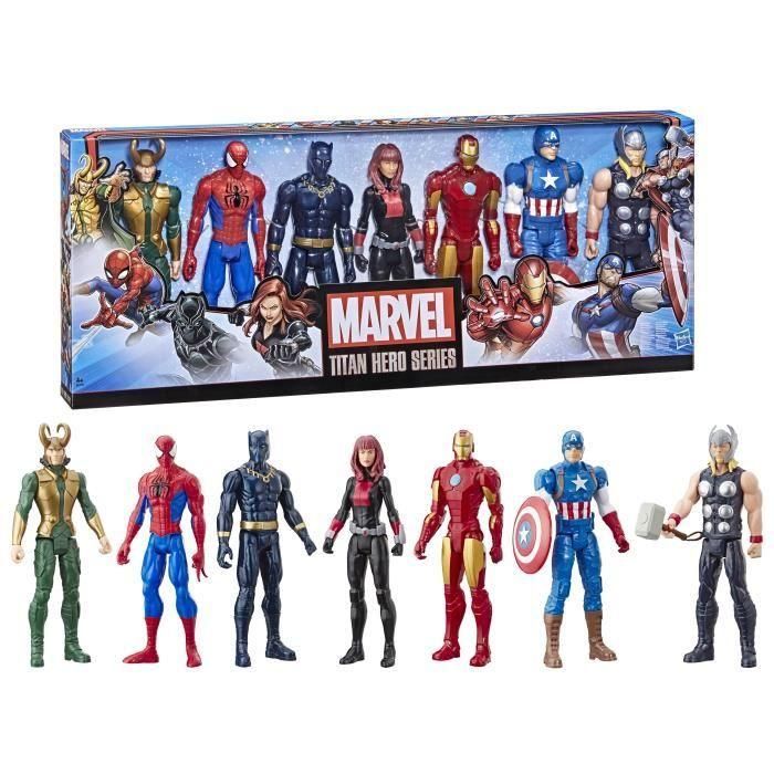 Maxi Pack Vengadores 7 figuras