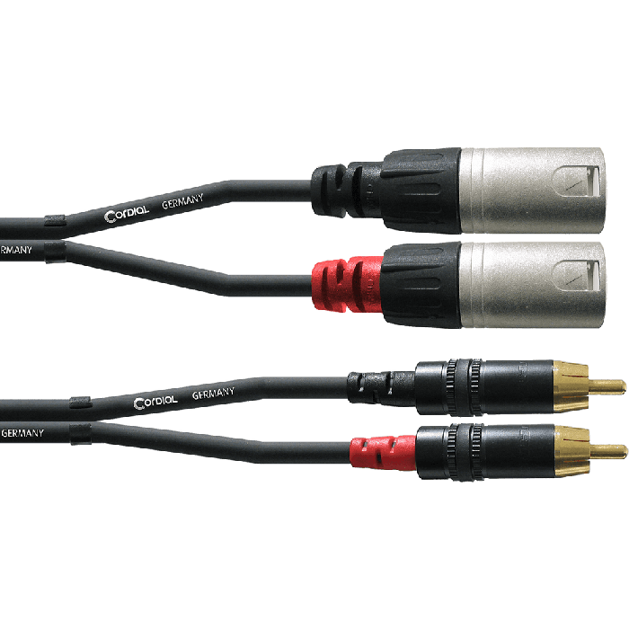 Cable De Audio Doble Xlr Macho/Rca 3 M 2 Cable De Audio Doble Xlr Macho/Rca 3 M 2