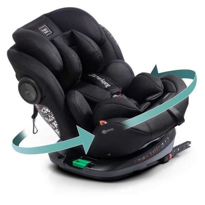 Silla de coche - BABYAUTO - GYRO BLACK LINE EMBOSSED - Desde el nacimiento hasta los 12 años - 0-36 kg - I-Size - ISOFIX - Giratoria 360° - R129 Silla de coche - BABYAUTO - GYRO BLACK LINE EMBOSSED - Desde el nacimiento hasta los 12 años - 0-36 kg - I-Size - ISOFIX - Giratoria 360° - R129