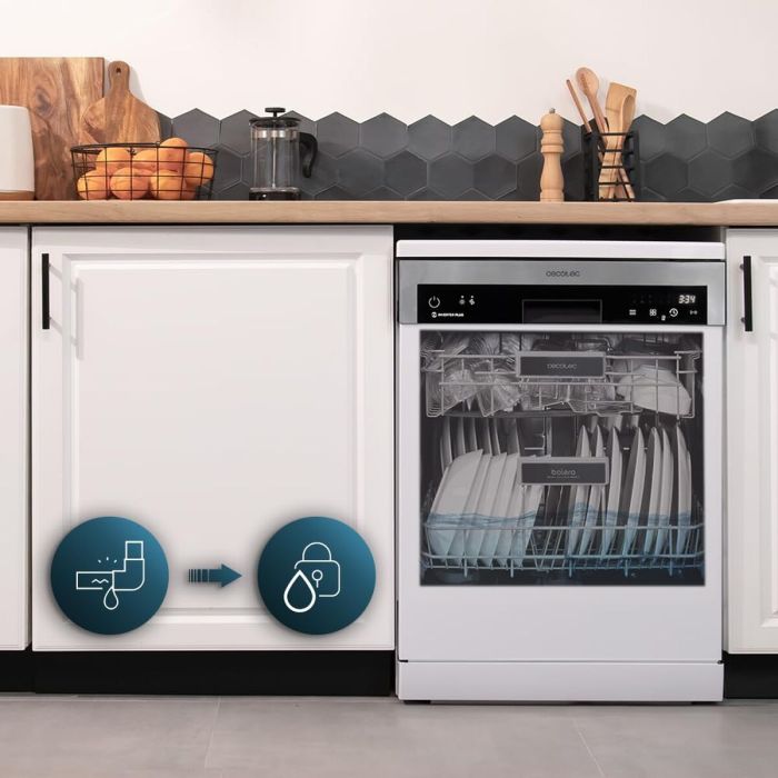 Cecotec Lavavajillas Bolero Aguazero 6500 C 15 servicios 6 programas Blanco C 10