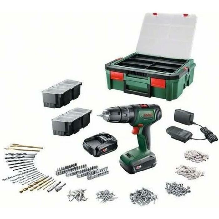 Bosch Taladro Atornillador UniversalDrill 18 V 2 Baterías 1.5Ah + 241 Accesorios + SystemBox 5 Bosch Taladro Atornillador UniversalDrill 18 V 2 Baterías 1.5Ah + 241 Accesorios + SystemBox 5
