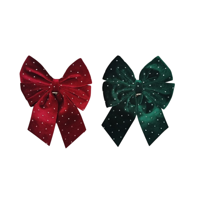 DKD Home Decor Decoración Colgante Navidad Tradicional Verde Burdeos Poliéster Surtido 6 Unidades