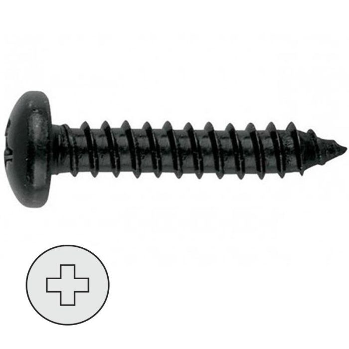 Tornillo Rosca Chapa Din 7891 Negro Larg.R/Chapa 16Mm Ø Rosca Chapa 4.2Mm Duver (500 Unidades) Tornillo Rosca Chapa Din 7891 Negro Larg.R/Chapa 16Mm Ø Rosca Chapa 4.2Mm Duver (500 Unidades)