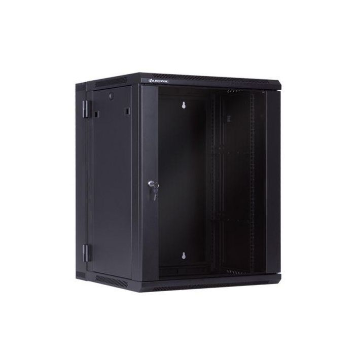MicroConnect Armario mural 19" 12HU Doble Cuerpo Fondo 550mm Negro RAL9004 para Redes y CCTV (60kg carga)