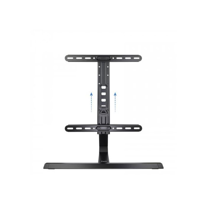TooQ DB3265F-B Soporte de Mesa para TV de 165,1 cm (65") Negro, Soporte de Aluminio Ajustable en Altura Compatible con VESA 200x200 a 400x400, Peso Máximo 40 kg 3