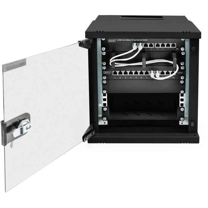 Digitus Wandgehäuse SOHO PRO 6HE 325x315x300 mm 10" schwarz 7 Digitus Wandgehäuse SOHO PRO 6HE 325x315x300 mm 10" schwarz 7