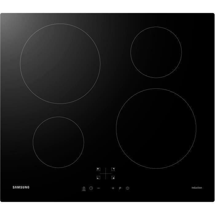 SAMSUNG NZ64M3NM1BB / UR Placa de inducción - 4 zonas - 7200 W - L59 x D57 cm - Revestimiento de vidrio - Negro