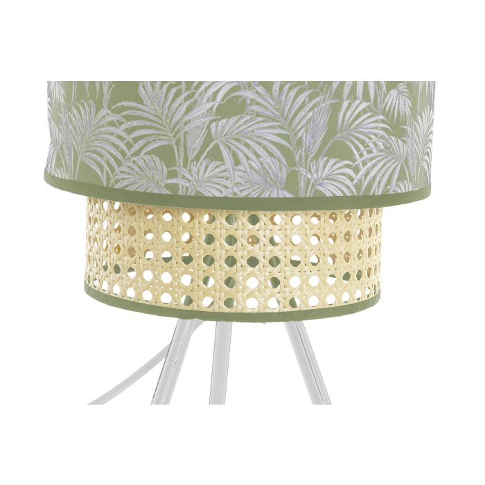 DKD Home Decor Lámpara Sobremesa Colonial Verde Blanco 24 x 54 x 24 cm (2 Unidades) 2