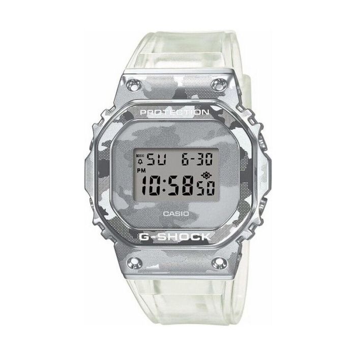 Reloj Digital Casio G-Shock Metal GM-5600SCM-1ER/ 49mm/ Blanco