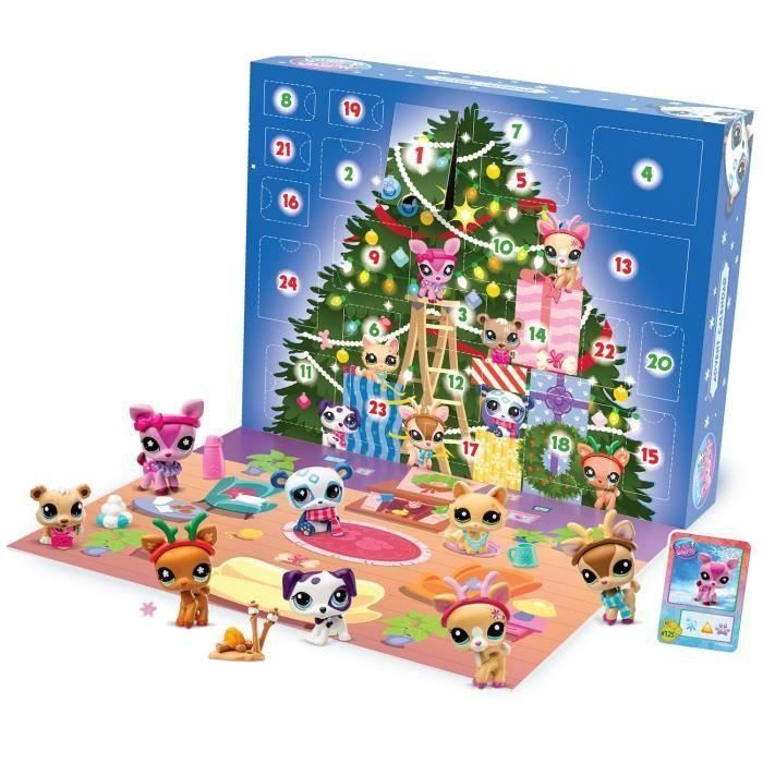 Bandai BAN3701405825102 Calendario de Adviento Littlest Pet Shop con sorpresas diarias