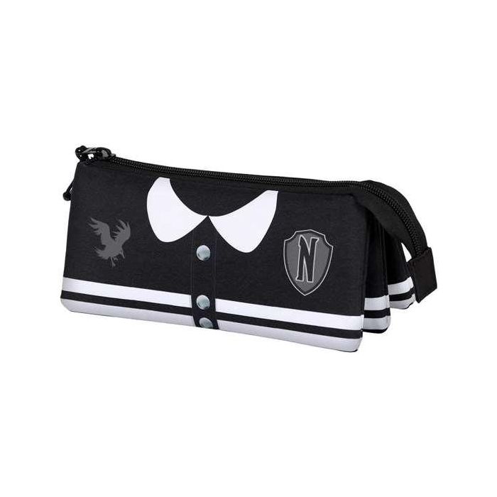 Karactermania Portatodo Triple Fan 2.0 Miércoles Varsity Estuche Escolar Negro Poliéster 23 x 7 x 11 cm 5 Karactermania Portatodo Triple Fan 2.0 Miércoles Varsity Estuche Escolar Negro Poliéster 23 x 7 x 11 cm 5