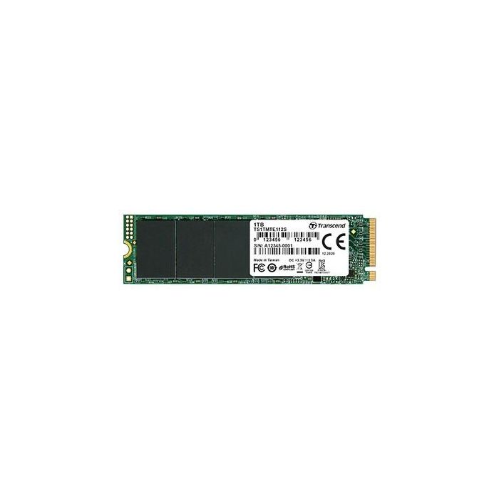 Transcend 112S SSD 1TB M.2 NVMe PCIe Gen3x4 3D TLC (hasta 1700 MB/s lectura / 1400 MB/s escritura)