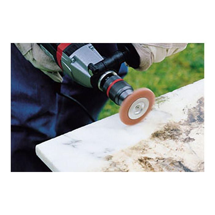 Wolfcraft Cepillo de Disco de Nylon Ø100 x 10 mm Vástago Hexagonal 1/4" para Uso Profesional y Doméstico 2