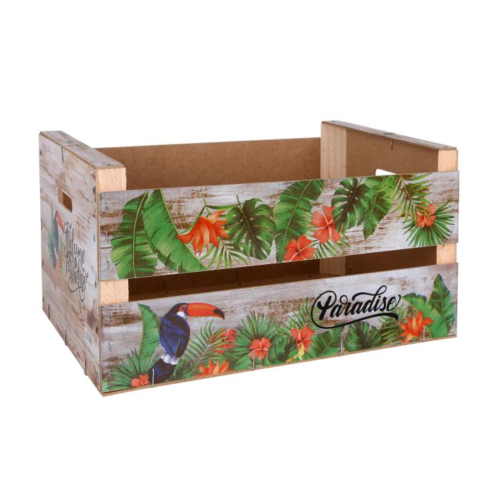 Confortime Caja Wood Brillo 44 cm x 28.5 cm x 23 cm (3 Unidades)