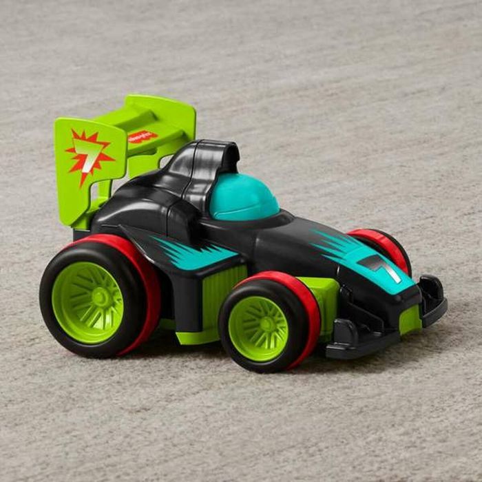 Coche radio control fisher-price con 2 velocidades y mando de facil manejo con 4 botones. 1