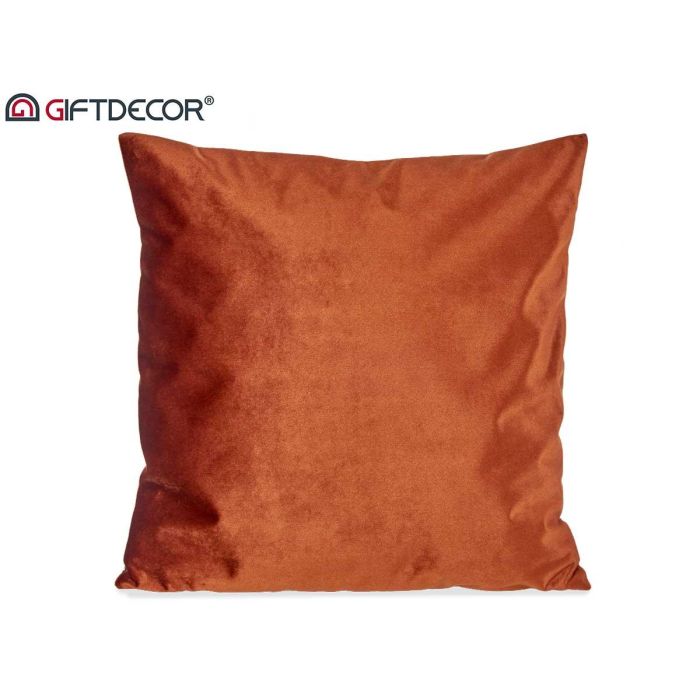 Cojín de terciopelo naranja 45x45 cm - Giftdecor (8 Unidades) 1 Cojín de terciopelo naranja 45x45 cm - Giftdecor (8 Unidades) 1