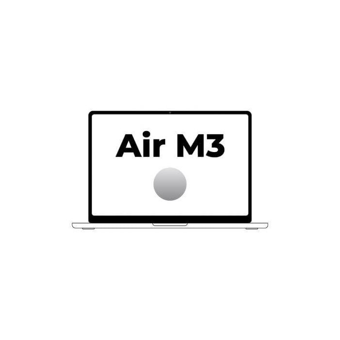 Apple MRYP3Y/A MacBook Air 15.3" M3 8-Core CPU 10-Core GPU 8GB RAM 256GB SSD Liquid Retina Touch ID Wi-Fi 6E Plata Apple MRYP3Y/A MacBook Air 15.3" M3 8-Core CPU 10-Core GPU 8GB RAM 256GB SSD Liquid Retina Touch ID Wi-Fi 6E Plata