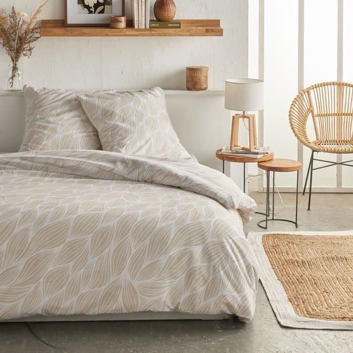 Juego de cama - TODAY Crazy - Estampado gráfico - 2 personas - 220 x 240 cm - Beige Juego de cama - TODAY Crazy - Estampado gráfico - 2 personas - 220 x 240 cm - Beige