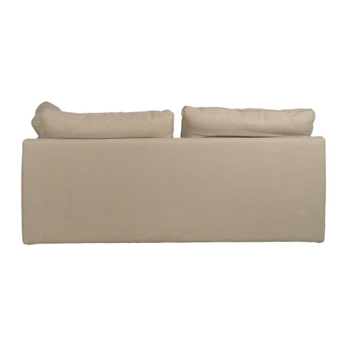 Sofá 2 Plazas Beige Tejido-Madera 180 X 100 X 83 cm
