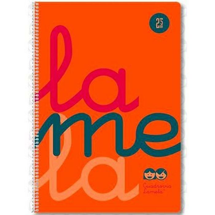 Cuaderno Lamela Fluor Naranja Din A4 5 Piezas 80 Hojas