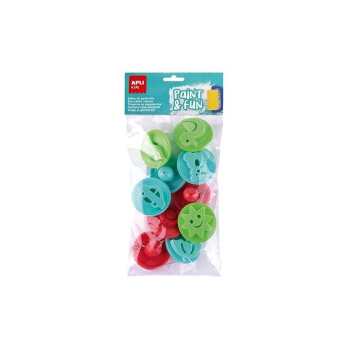Apli Sellos Paint&Fun Goma Eva Formas Varias Ø55 mm Bolsa De 10 C-Surtidos Apli Sellos Paint&Fun Goma Eva Formas Varias Ø55 mm Bolsa De 10 C-Surtidos