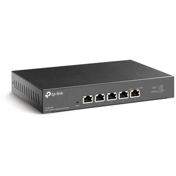 TP-Link TL-SX105 Switch de Escritorio de 5 Puertos 10G Multi-Gig Plug and Play para Hogar y Oficina 1