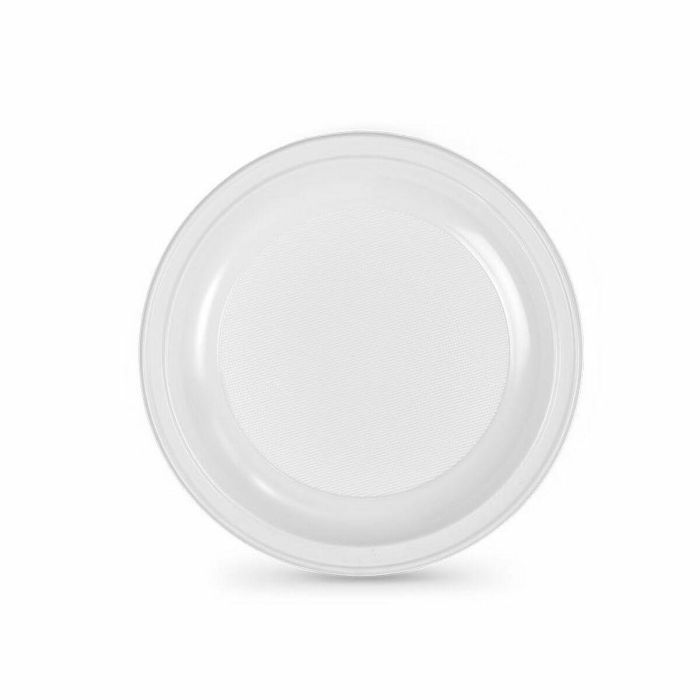 Set de platos reutilizables Algon Blanco Plástico 25 x 25 x 1,5 cm (36 Unidades) 1 Set de platos reutilizables Algon Blanco Plástico 25 x 25 x 1,5 cm (36 Unidades) 1