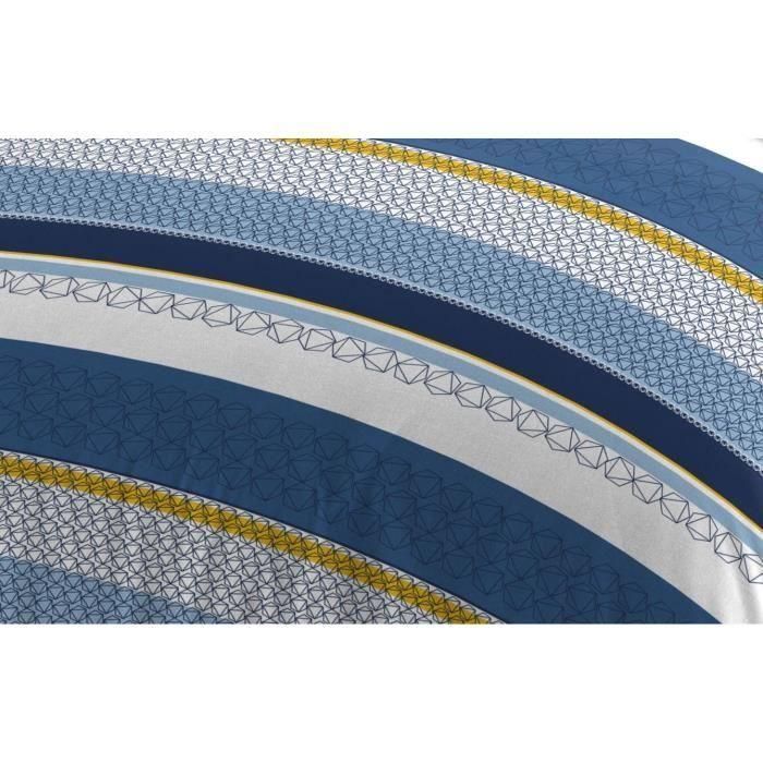 Home Linge Passion HOM3701393711623 Juego Nórdico de Microfibra STANIS - 1 Funda Nórdica 240x260 cm + 2 Fundas Almohada 63x63 cm - Azul 2