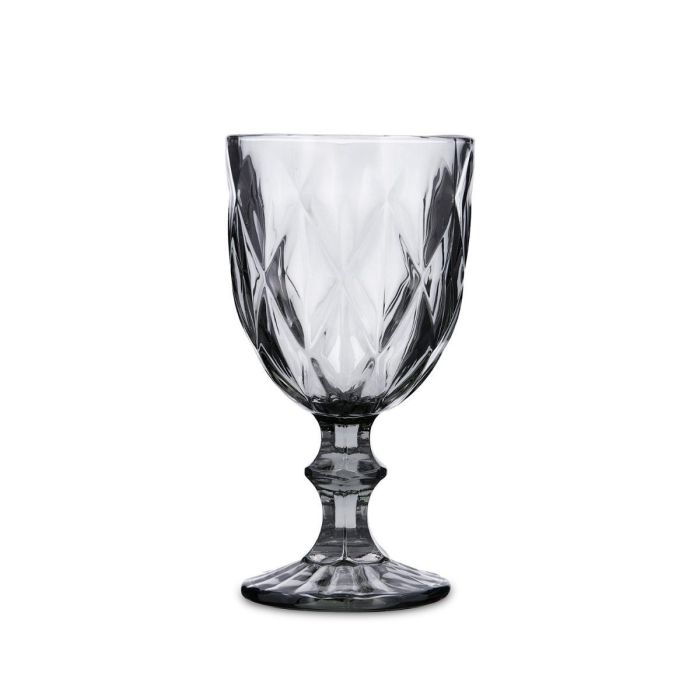 Quid Copa Vidrio Maia 23,5 cL Azul con Relieve (24 Unidades) Apta Lavavajillas y Frigorífico