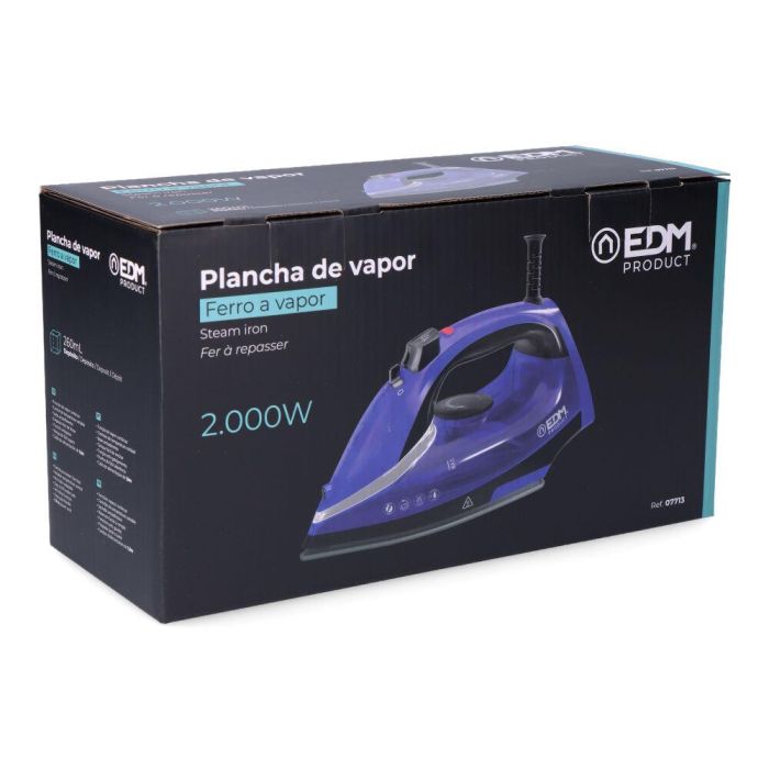 Plancha de vapor 2000w 220-240v modelo pequeño edm 3