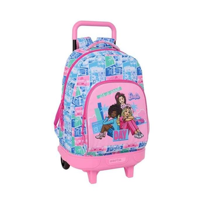 Mochila gde. c/ruedas compact extraible barbie 33x45x22cm 0 Mochila gde. c/ruedas compact extraible barbie 33x45x22cm 0