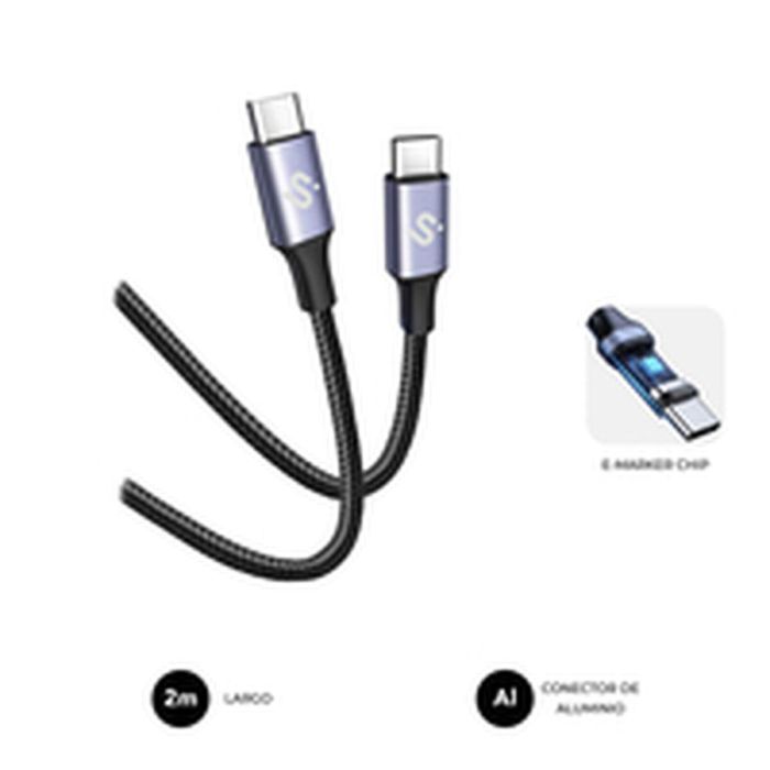 Cable HDMI Subblim SUBCAB-C10002 Negro 2 m 10
