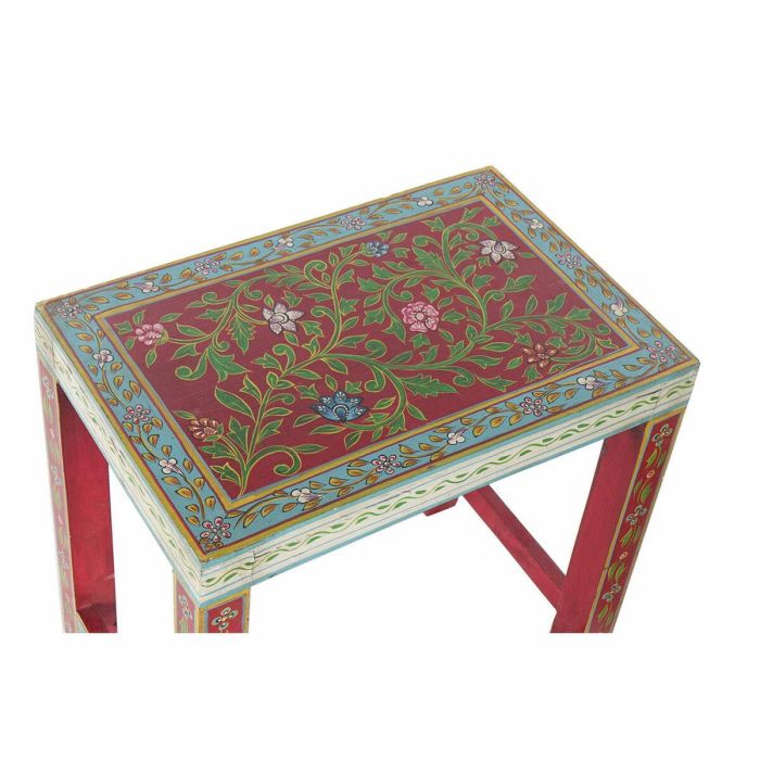 Mesita Auxiliar Indio DKD Home Decor Natural Multicolor 30 x 45 x 45 cm Set de 2 2 Mesita Auxiliar Indio DKD Home Decor Natural Multicolor 30 x 45 x 45 cm Set de 2 2