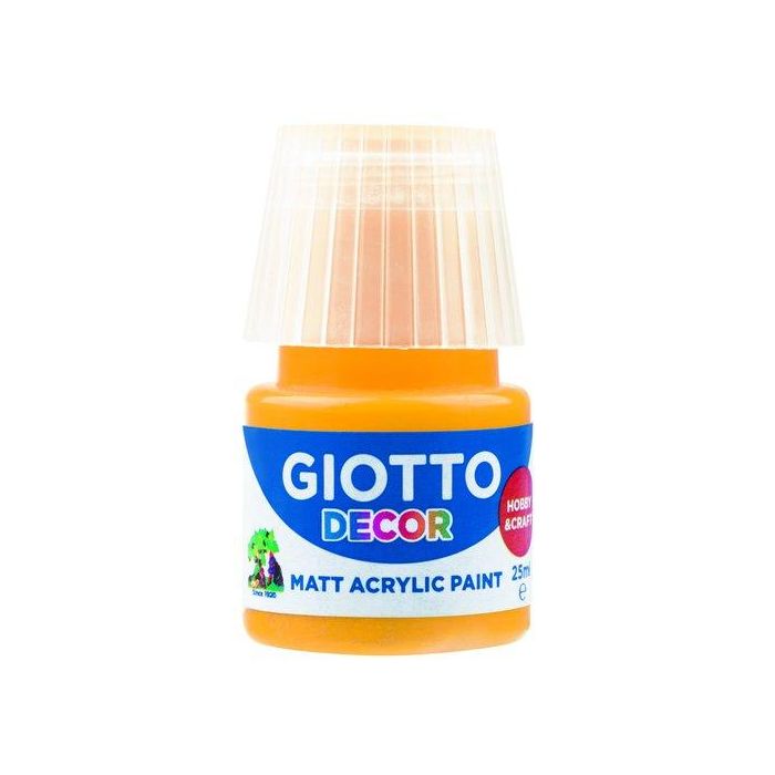 Pintura Acrilica Giotto 25 Ml (Bote) Amarillo Oscuro (Set de 6)