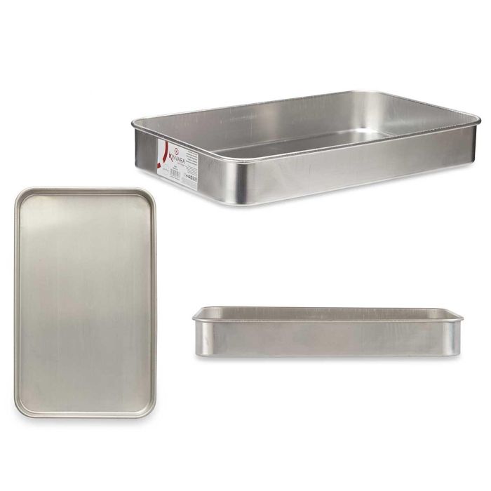 Kinvara Rustidera de Aluminio 45x27 cm, Apta para Gas, Horno y Lavavajillas (12 Unidades) Kinvara Rustidera de Aluminio 45x27 cm, Apta para Gas, Horno y Lavavajillas (12 Unidades)