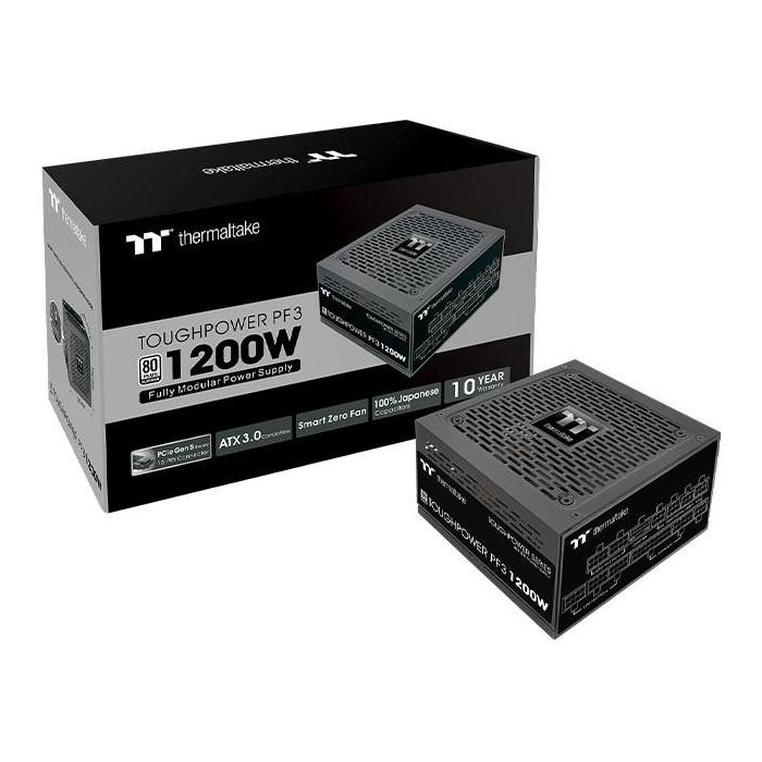 Thermaltake Toughpower PF3 1200W Fuente Alimentación PC ATX 3.0 80 PLUS Platinum Modular 4 Thermaltake Toughpower PF3 1200W Fuente Alimentación PC ATX 3.0 80 PLUS Platinum Modular 4