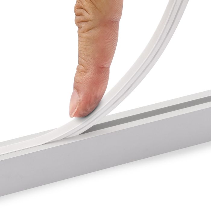 Emuca Kit de barra para armario Luxe, tira LED 4,5x8 Neonlynx V, sensor de movimiento RF Smart y convertidor Smart (24V DC), longitud 900mm, Luz blanca cálida 2.700K, Plástico y Aluminio, Anodizado mate 9 Emuca Kit de barra para armario Luxe, tira LED 4,5x8 Neonlynx V, sensor de movimiento RF Smart y convertidor Smart (24V DC), longitud 900mm, Luz blanca cálida 2.700K, Plástico y Aluminio, Anodizado mate 9