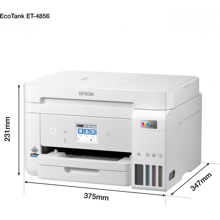Epson ET-4856 Impresora Multifunción EcoTank Inyección Color A4 Wi-Fi Dúplex Fax. Bajo Coste por Página, Oficina. 5