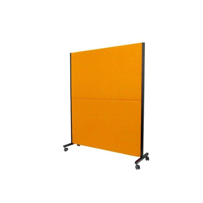 Biombo Piqueras Y Crespo Valdeganga Desmontable Tapizado Ruedas Con Freno Bali Naranja