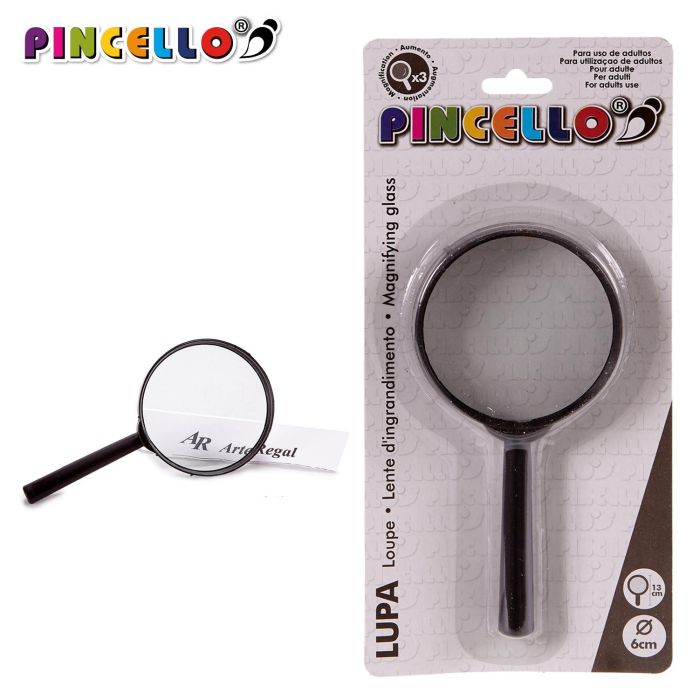 Lupa Vidrio Con Mango Negro Diam 6Cm Pincello (48 Unidades) 2 Lupa Vidrio Con Mango Negro Diam 6Cm Pincello (48 Unidades) 2