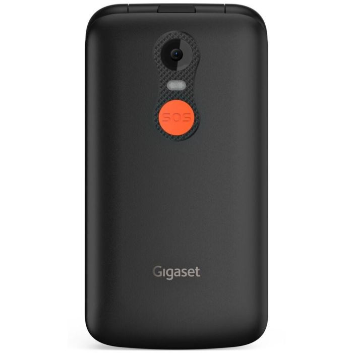 Gigaset GL595 Teléfono Móvil Concha para Personas Mayores Dual SIM, Linterna, Resistente IP44, Pantalla 2.8", Negro 5